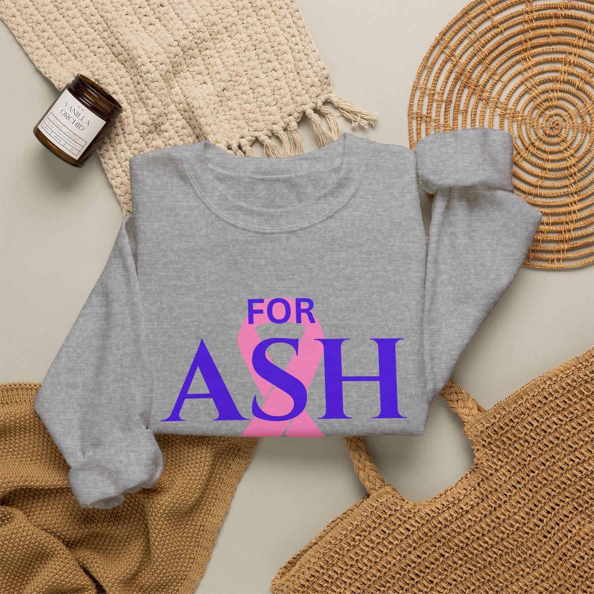 “For Ash” Fight Crewneck (Joshua 1:9)