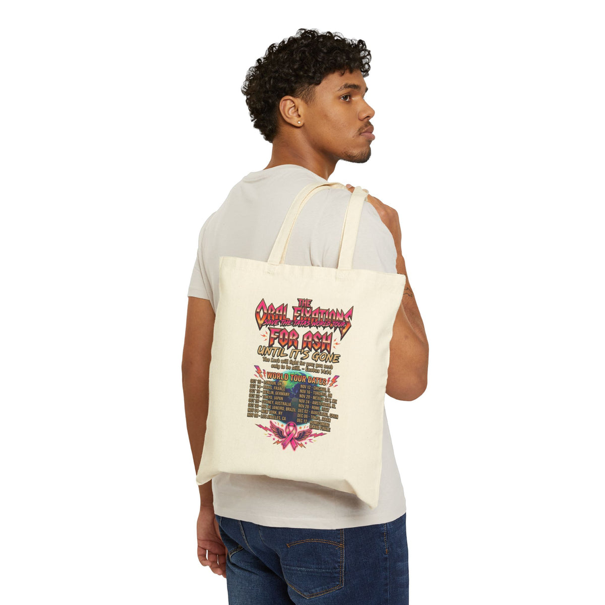 Save The Tatas World Tour Canvas Tote Bag