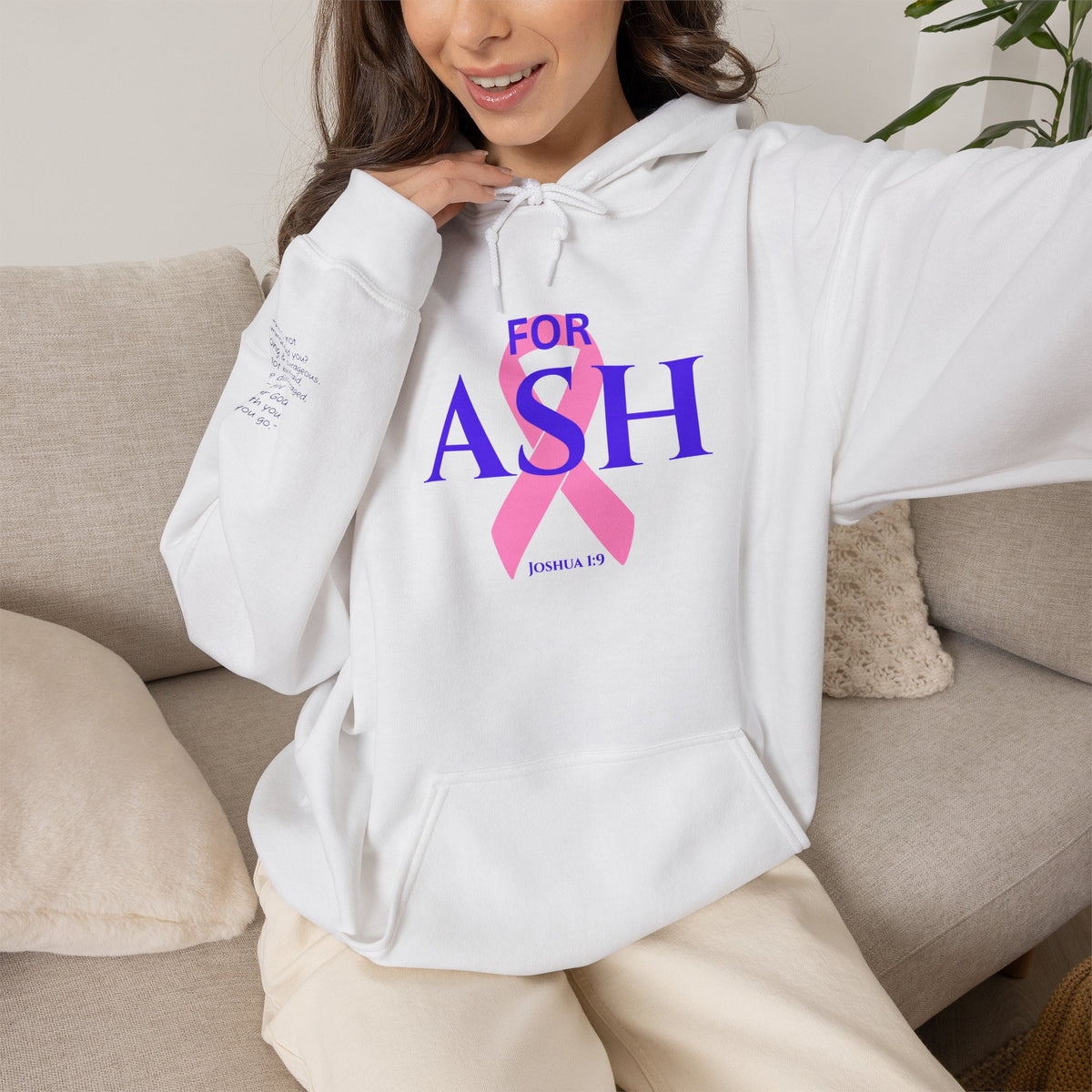 “For Ash” Fight Hoodie (Joshua 1:9)