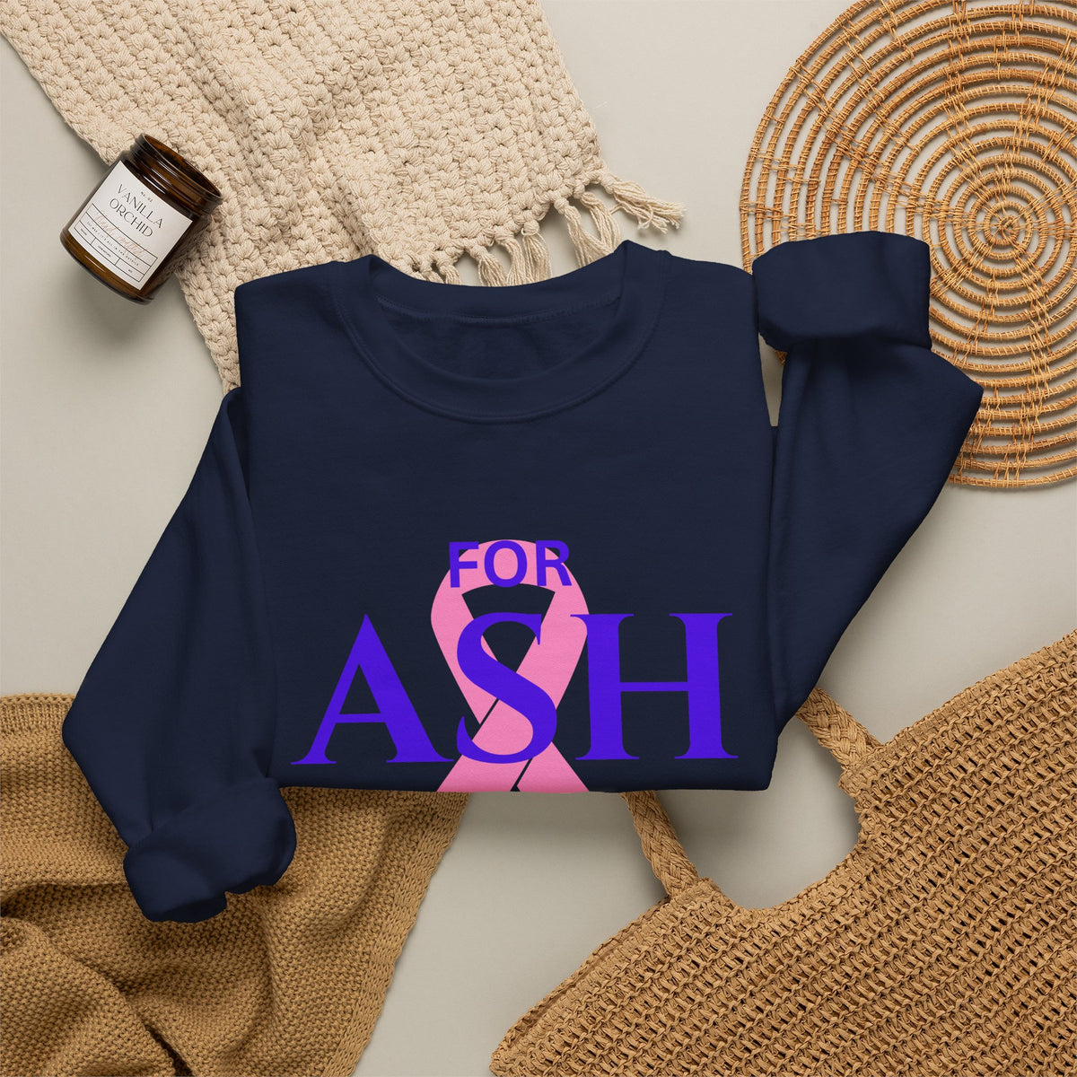 “For Ash” Fight Crewneck (Joshua 1:9)