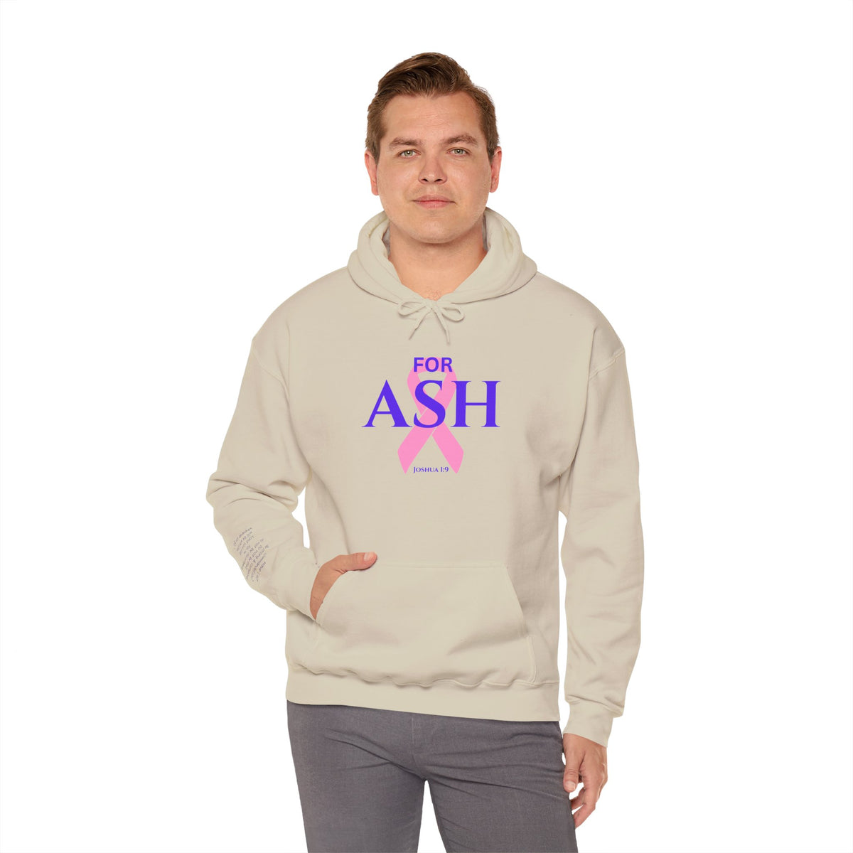 “For Ash” Fight Hoodie (Joshua 1:9)