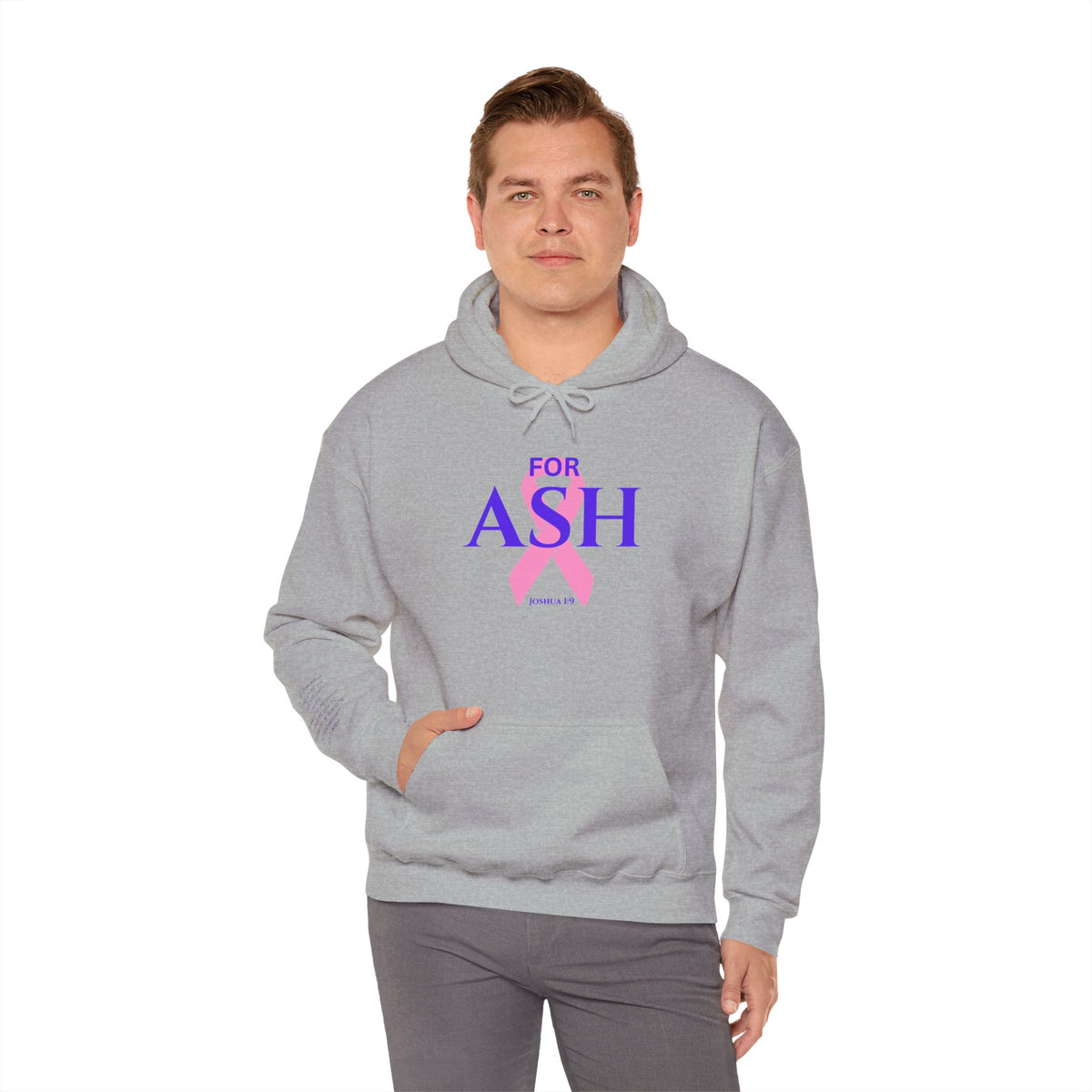 “For Ash” Fight Hoodie (Joshua 1:9)