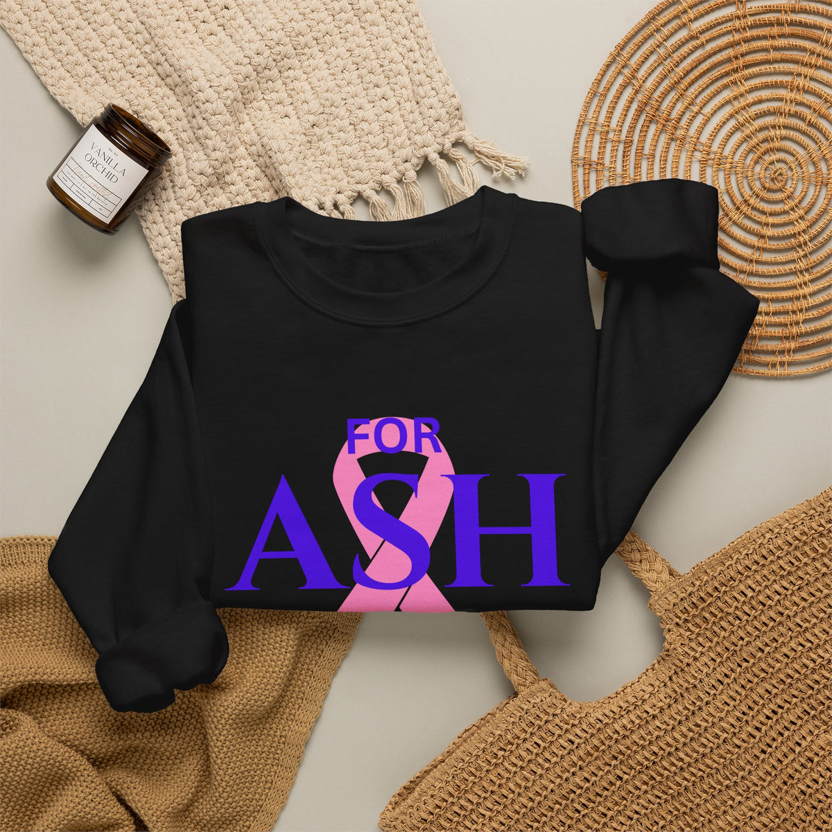 “For Ash” Fight Crewneck (Joshua 1:9)