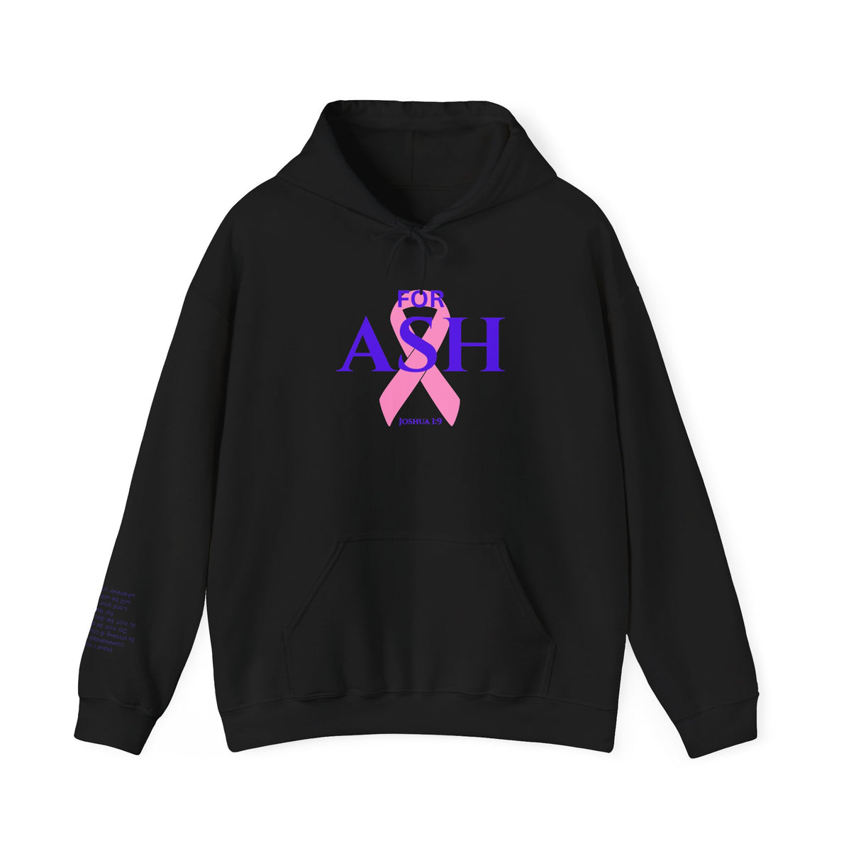 “For Ash” Fight Hoodie (Joshua 1:9)