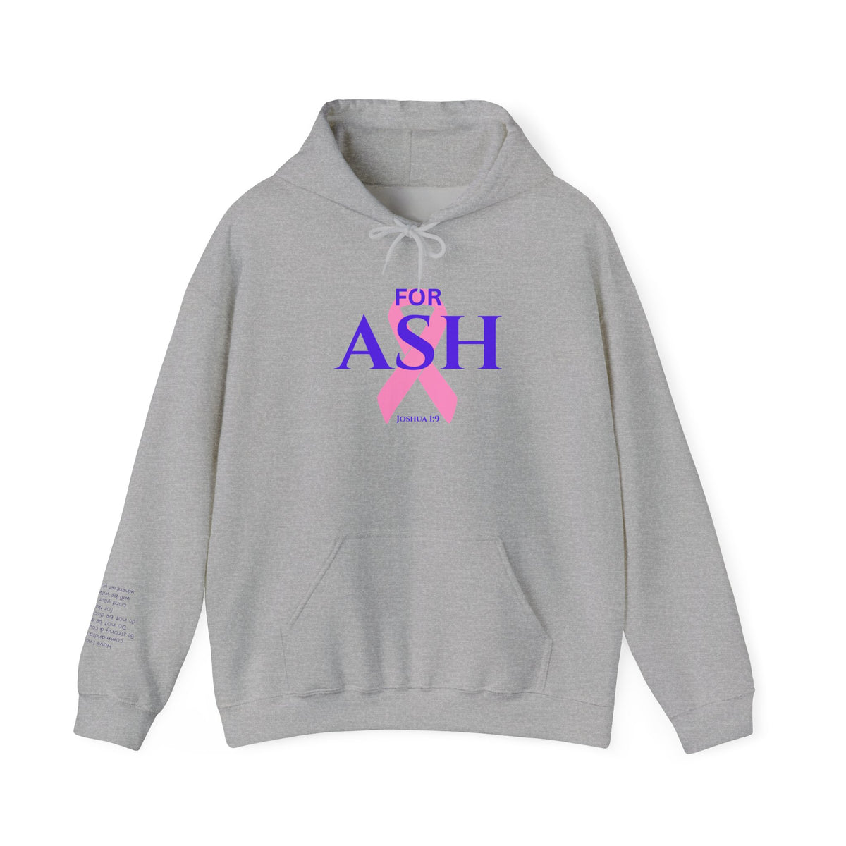 “For Ash” Fight Hoodie (Joshua 1:9)