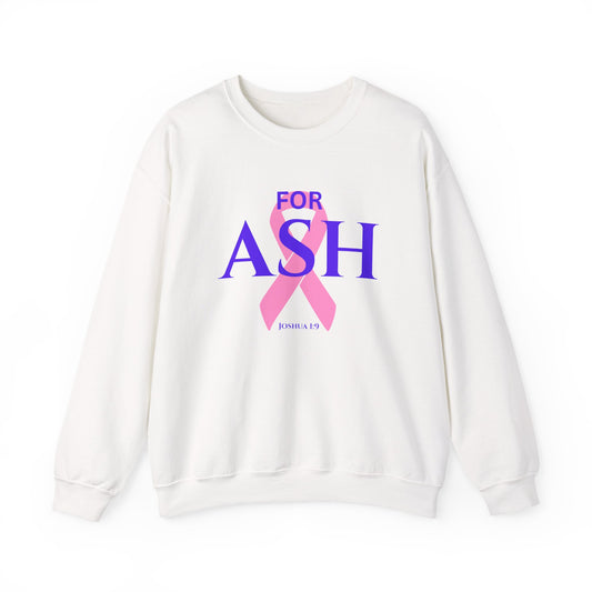 “For Ash” Fight Crewneck (Joshua 1:9)