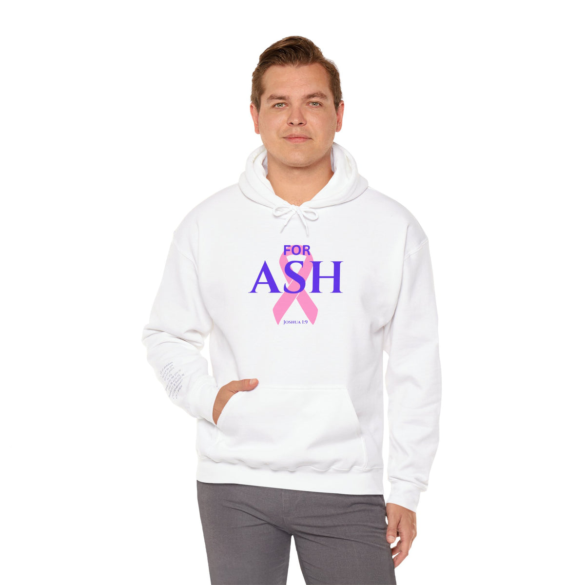 “For Ash” Fight Hoodie (Joshua 1:9)